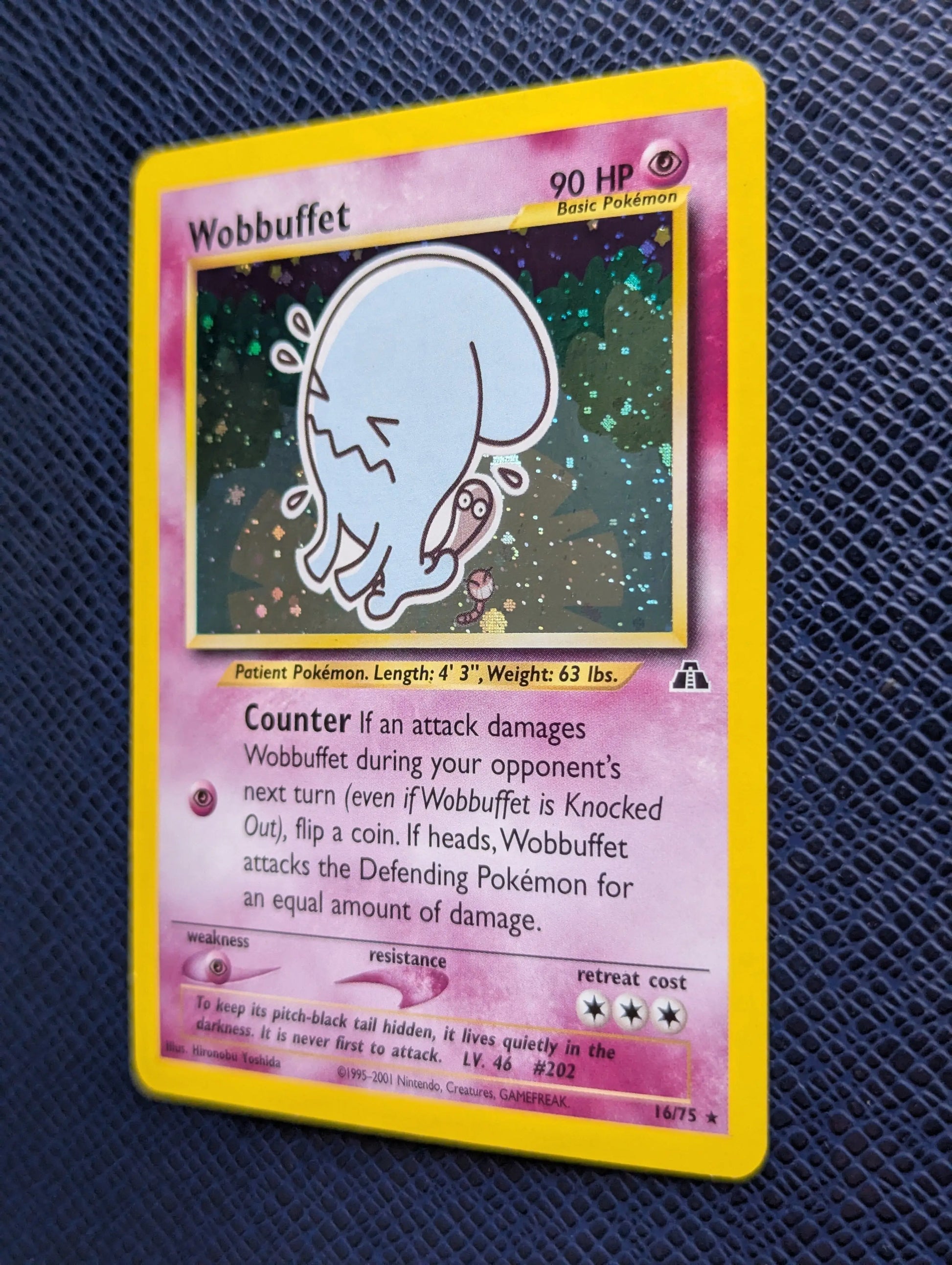 Carta Pokémon Wobbuffet #16/75 Frontal Derecha
