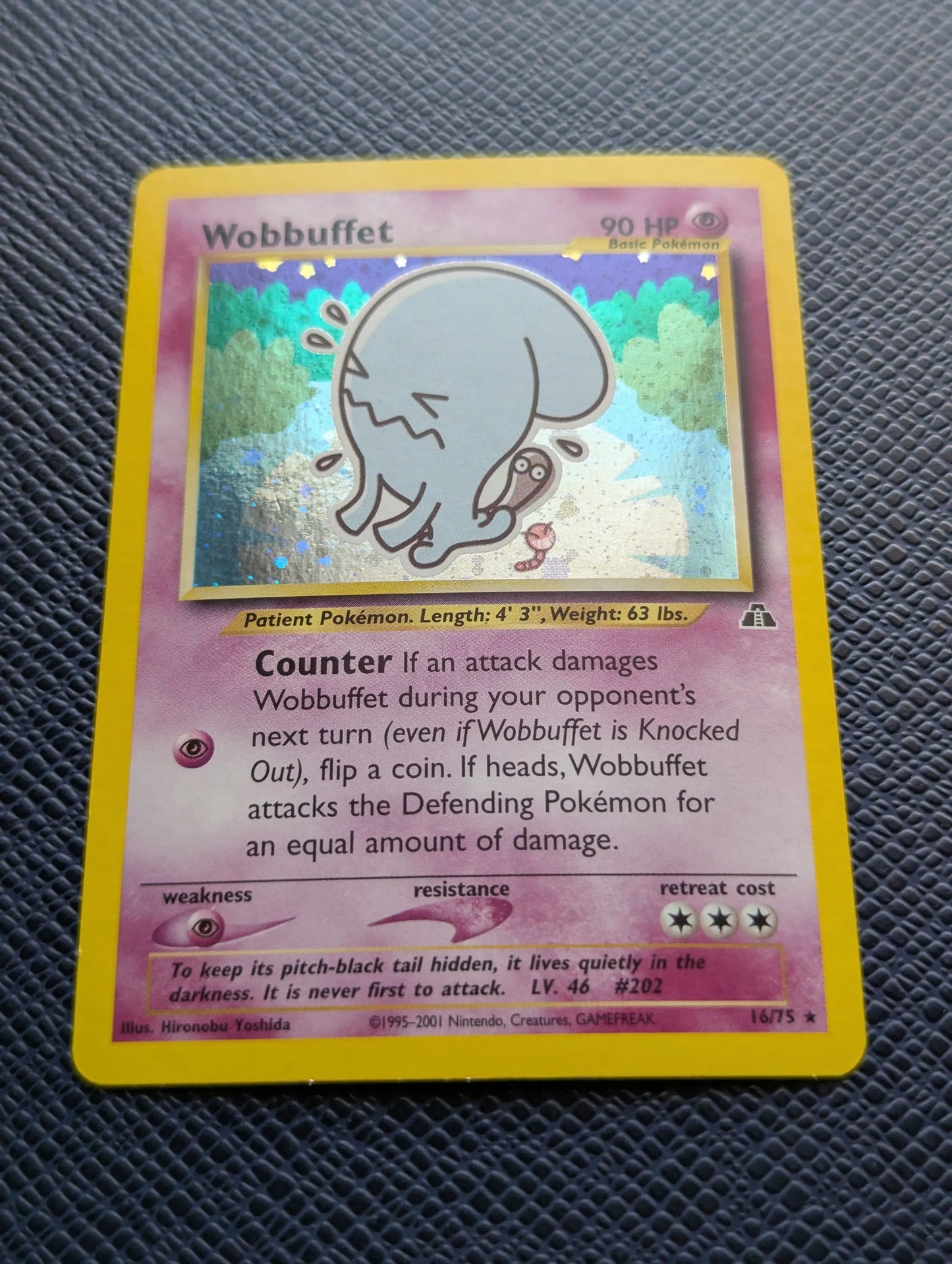 Carta Pokémon Wobbuffet #16/75 Frontal Inferior