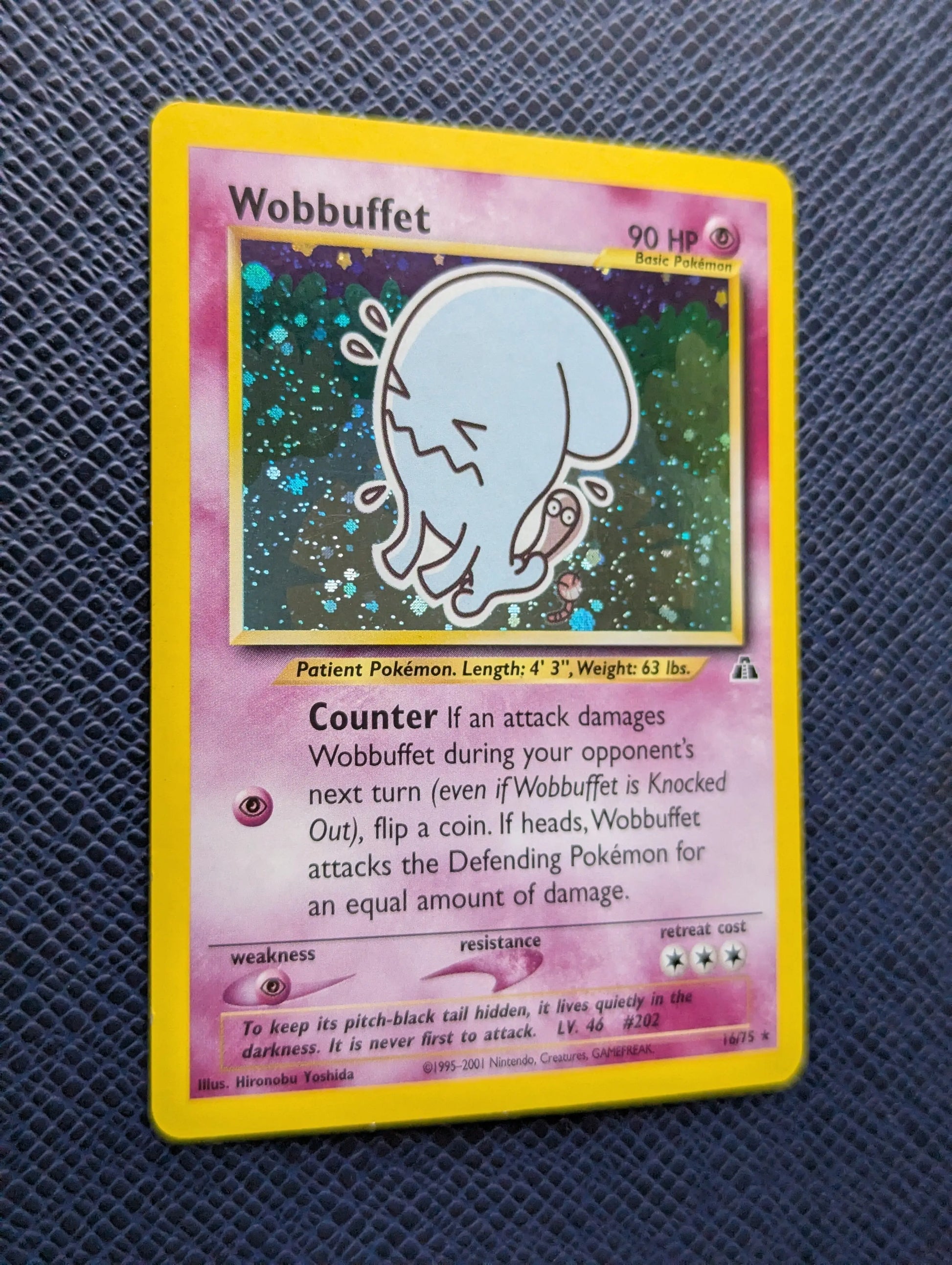 Carta Pokémon Wobbuffet #16/75 Frontal Izquierda