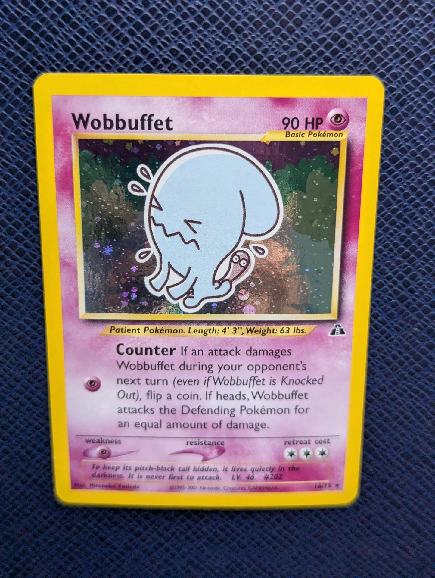 Carta Pokémon Wobbuffet #16/75 Frontal Superior