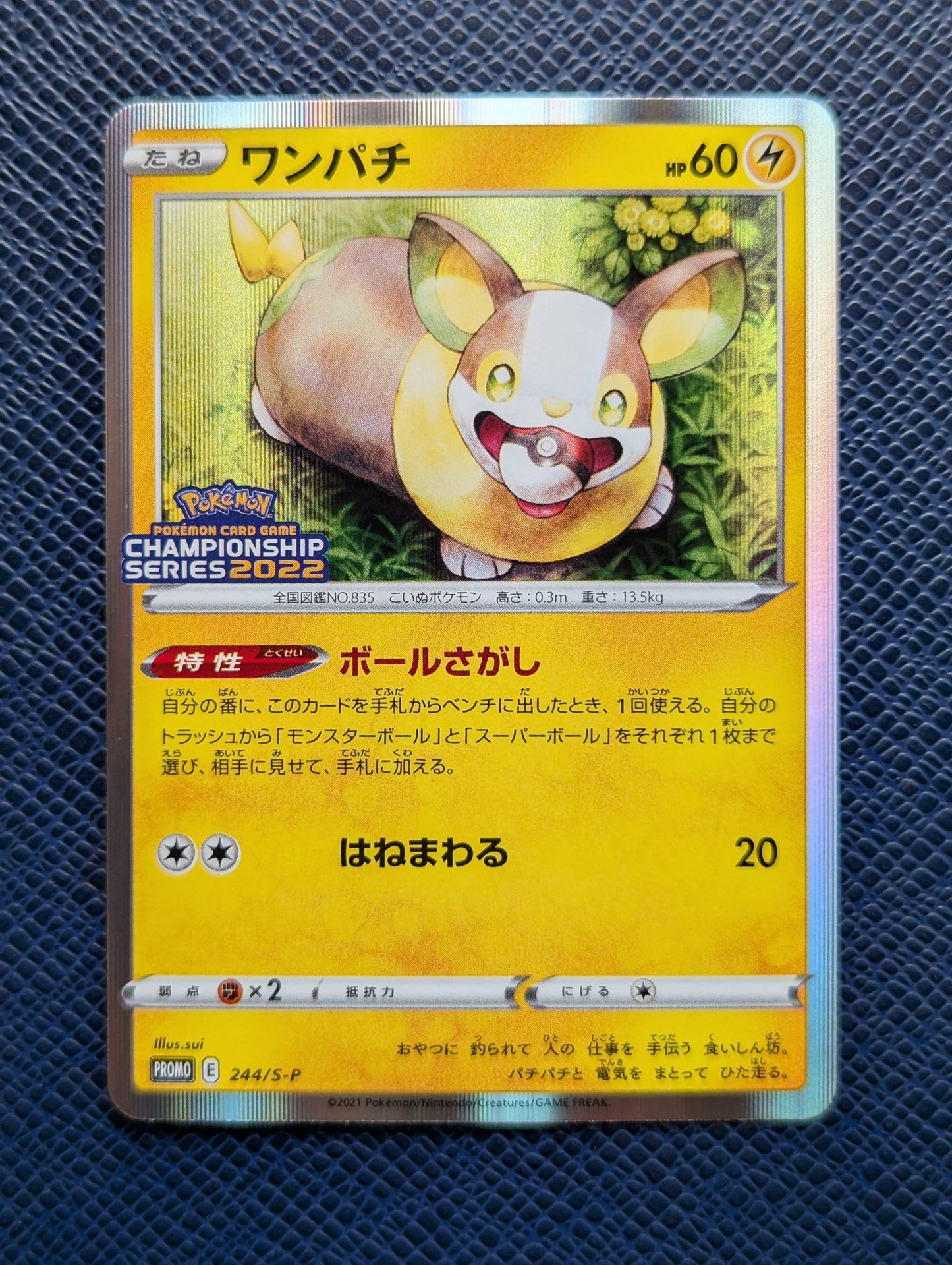 Carta Pokémon Yamper #244/S-P Frontal