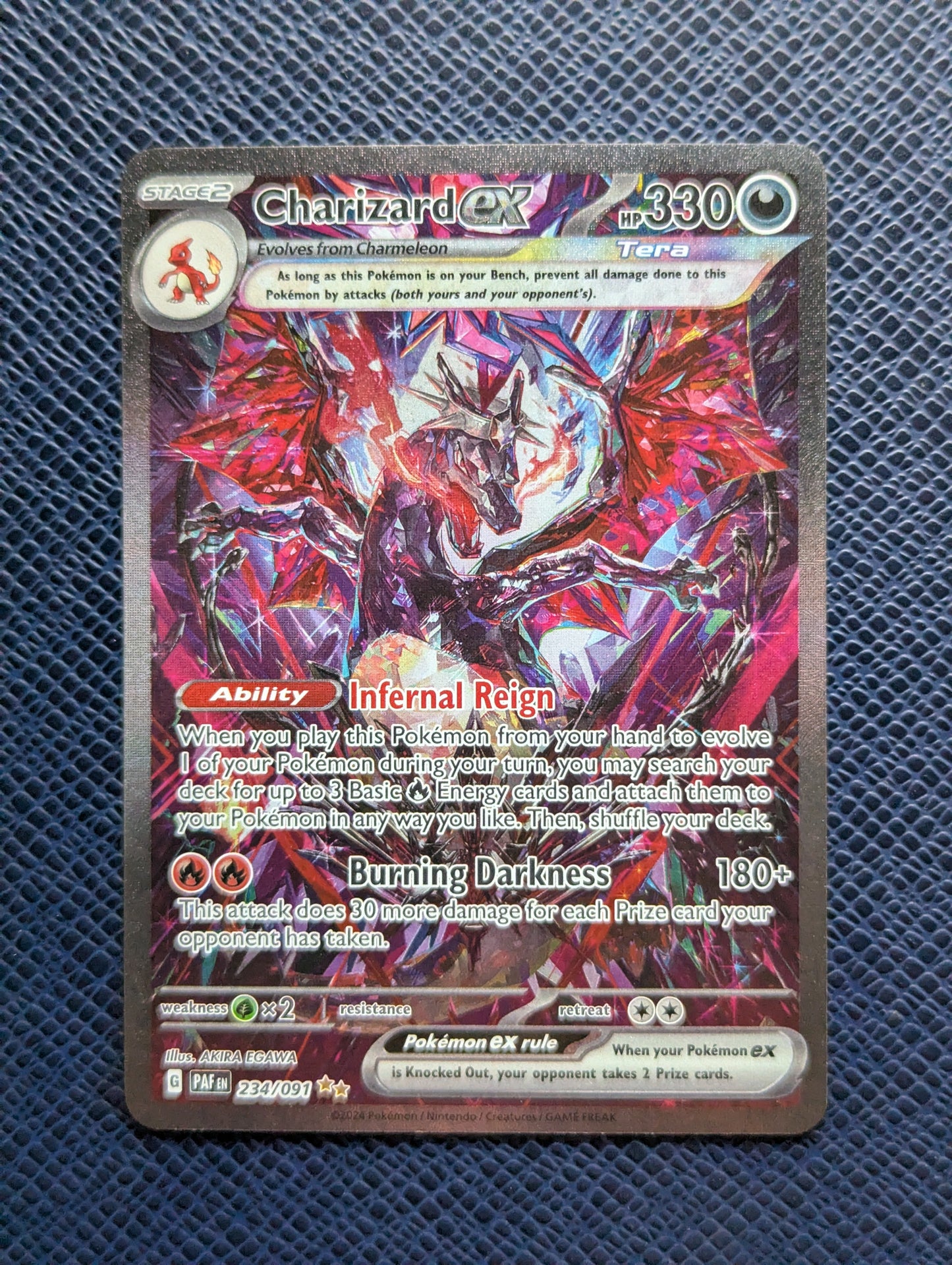 Pokémon Card Charizard ex #234/091 Front