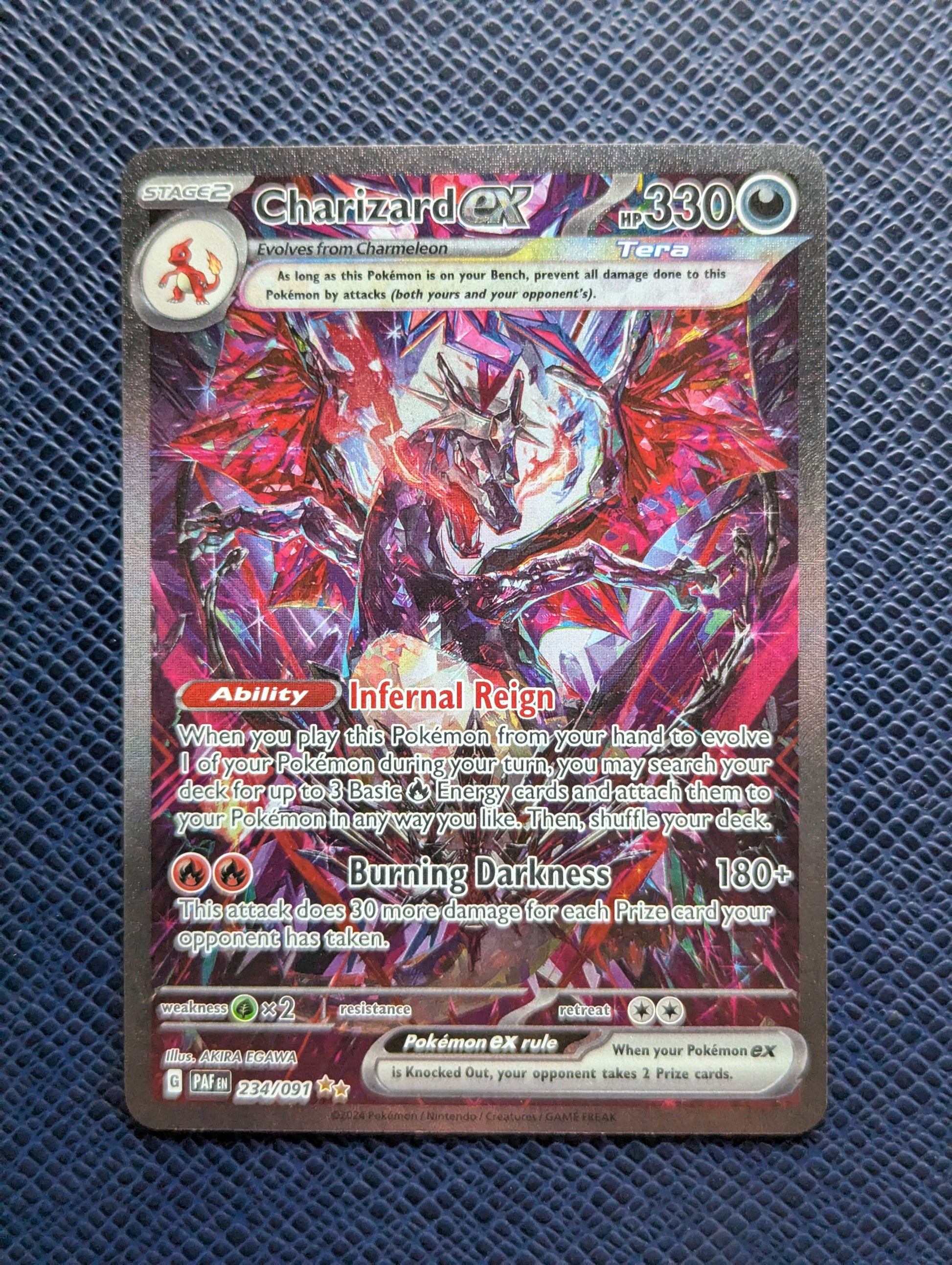 Pokémon Card Charizard ex #234/091 Front
