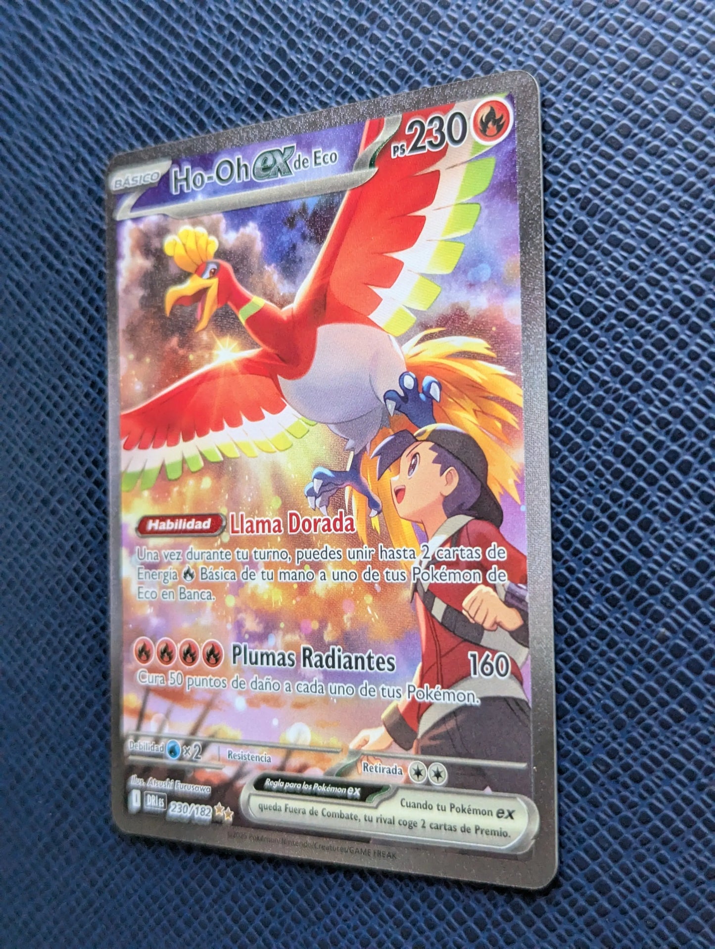 Pokémon Card Ethan's Ho-Oh ex #230/182 Front Right