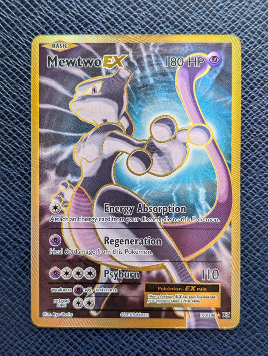 Carta Pokémon Mewtwo EX #103/108 Frontal