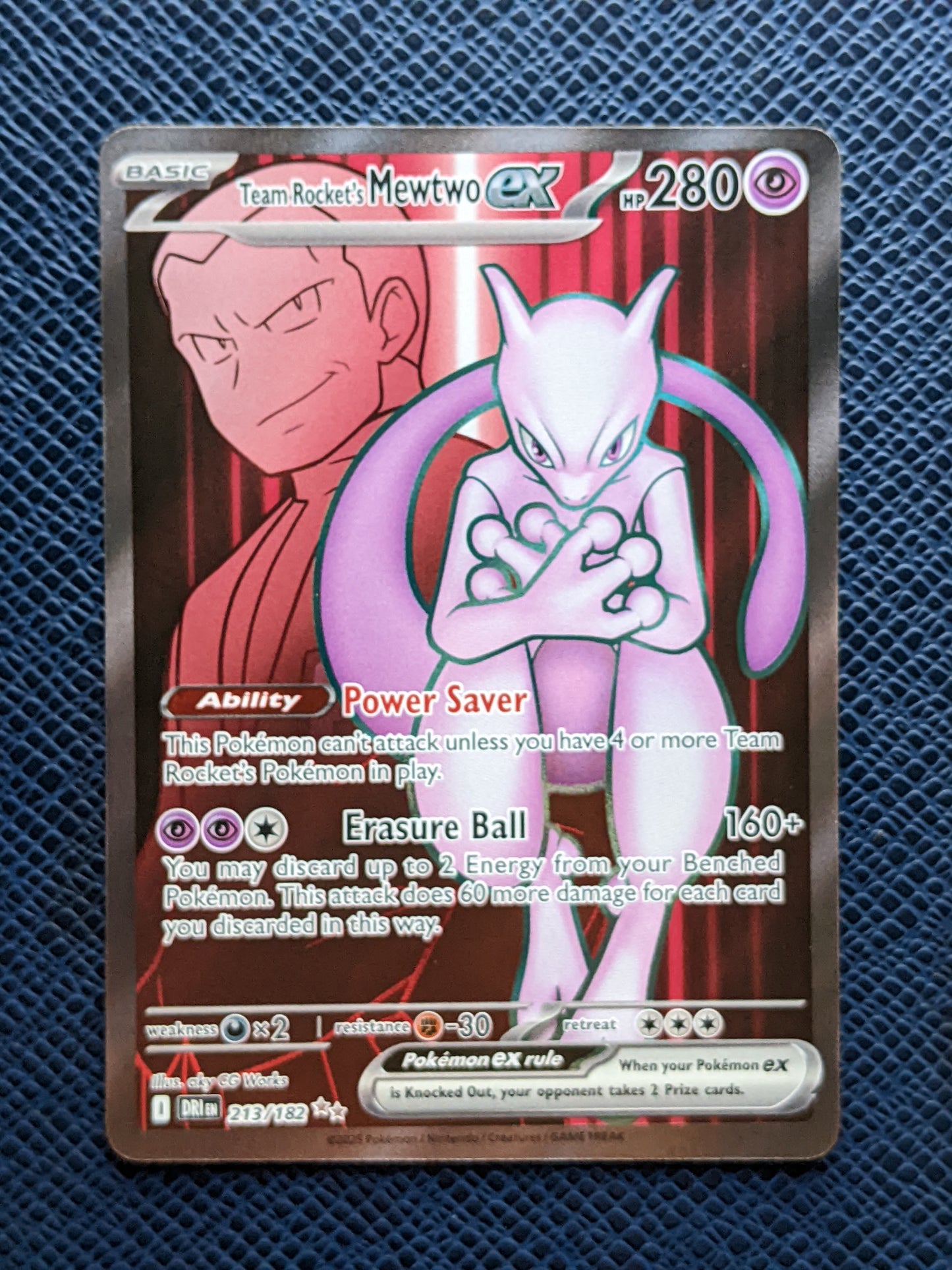 Team Rocket's Mewtwo ex #213/182