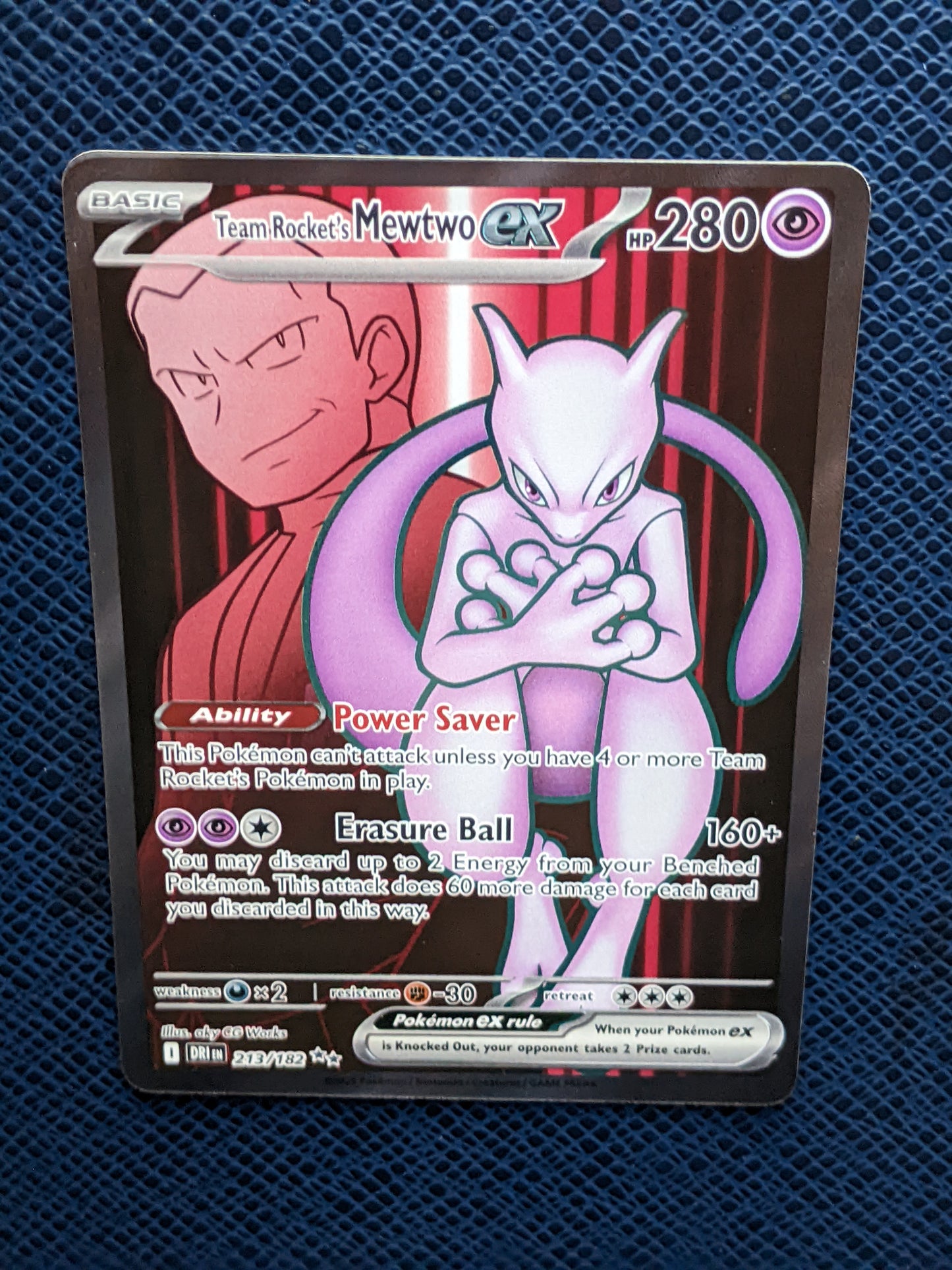 Team Rocket's Mewtwo ex #213/182