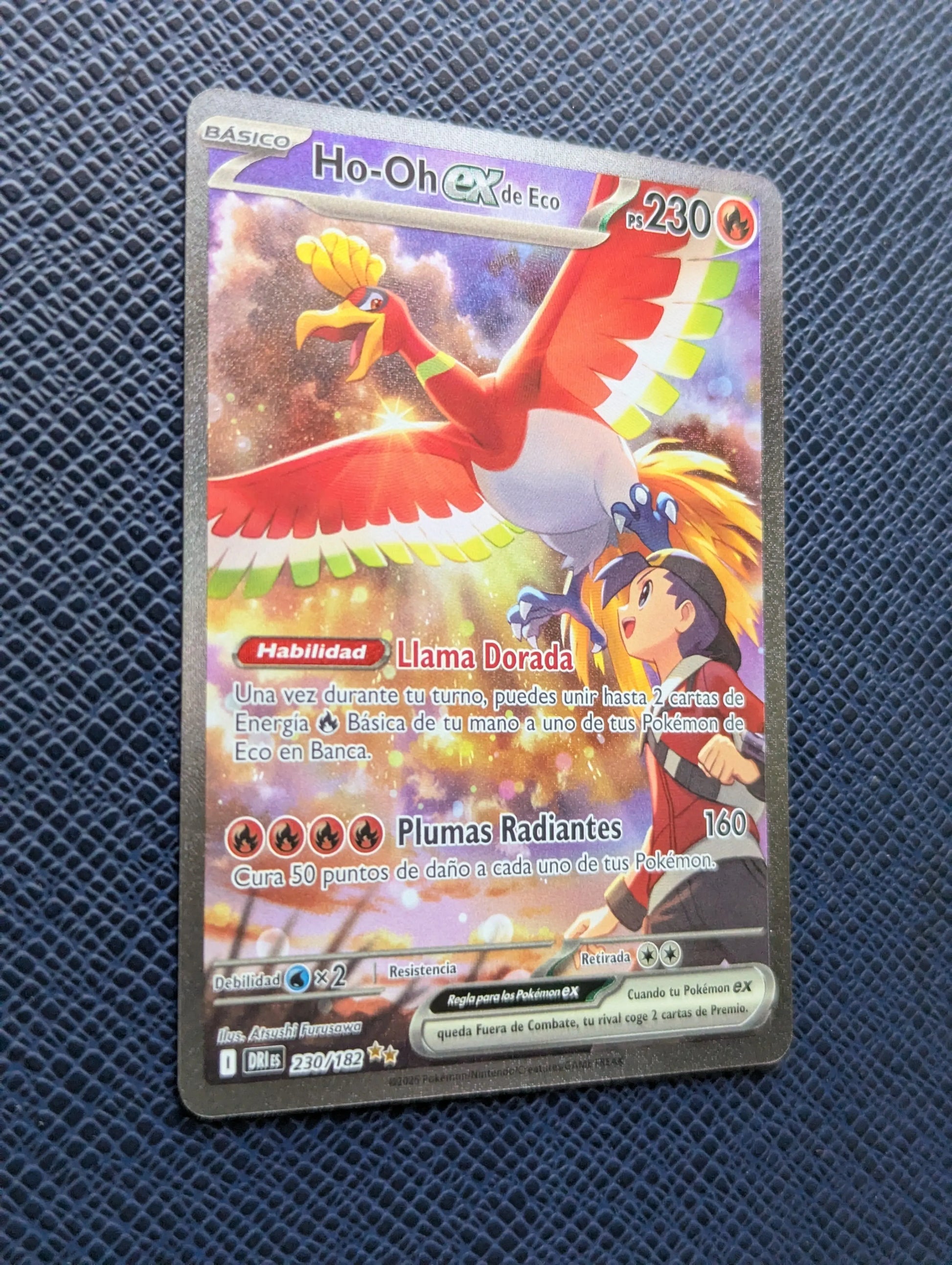 Pokémon Card Ethan's Ho-Oh ex #230/182 Front Left