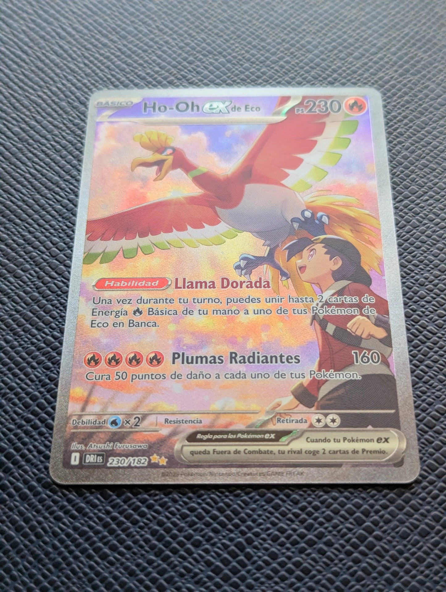 Pokémon Card Ethan's Ho-Oh ex #230/182 Front Lower