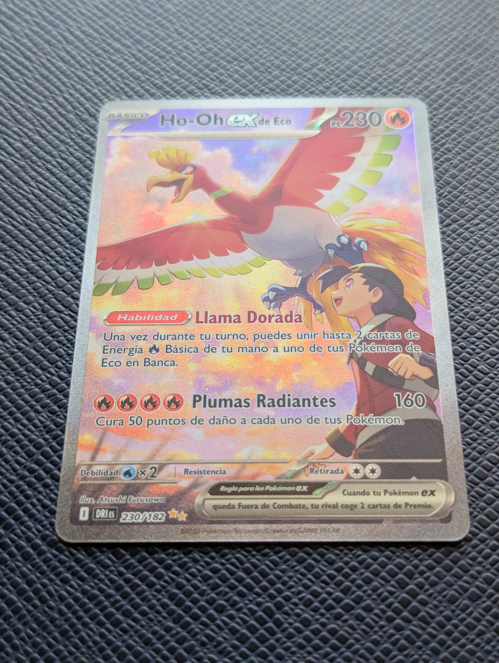 Pokémon Card Ethan's Ho-Oh ex #230/182 Front Lower