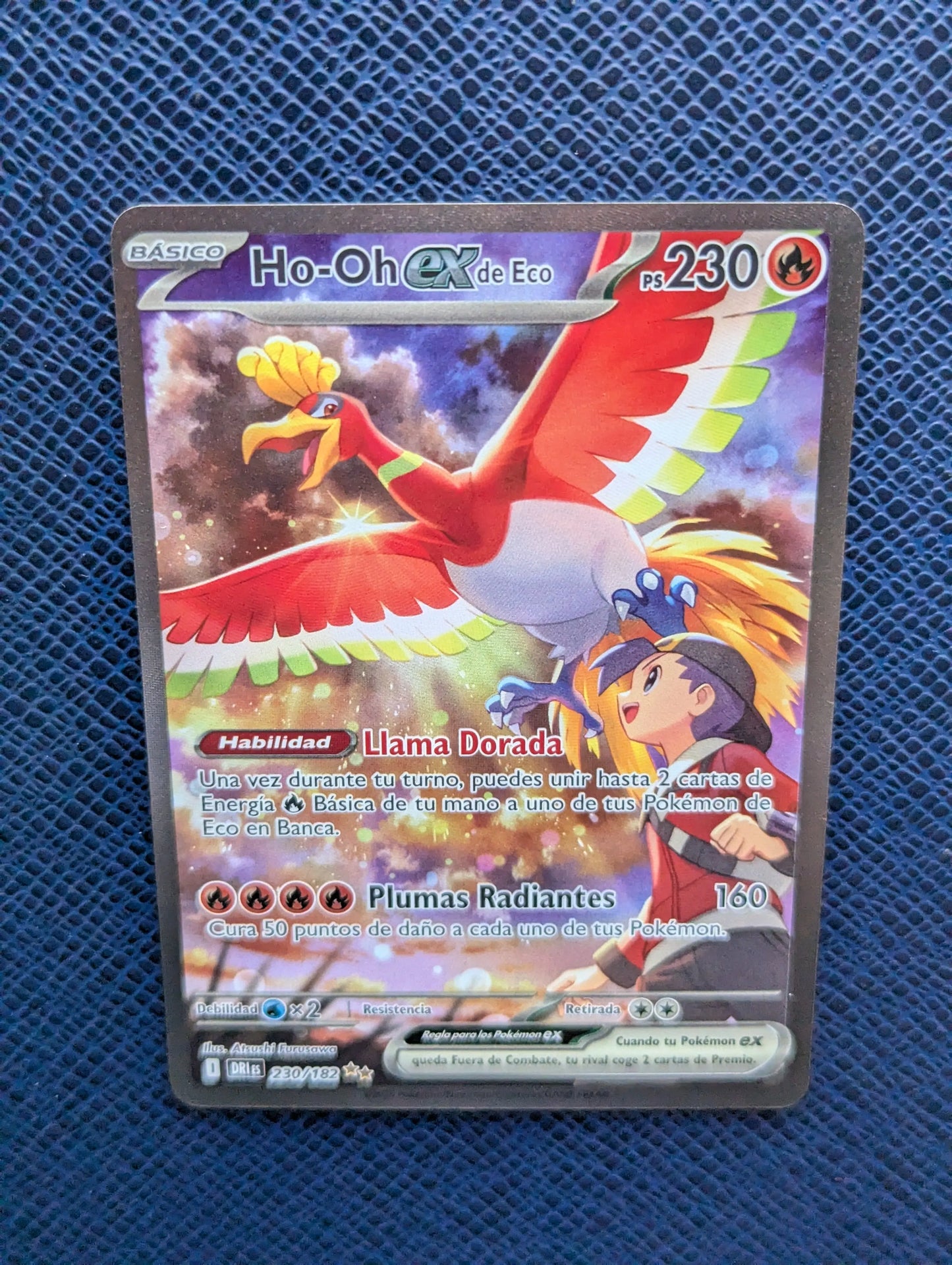 Pokémon Card Ethan's Ho-Oh ex #230/182 Front Upper